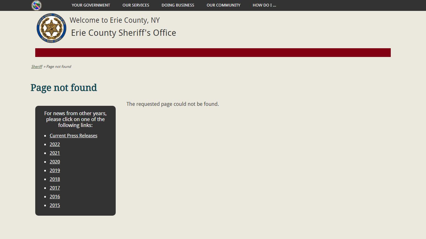 Sheriff’s Office Launches New Mobile App | Sheriff - Erie County (New ...